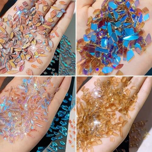 Mix Crystal AB for Nail Art, 100 pcs, rhinestone, Flatback gems for nail 3D decorations manicure make self