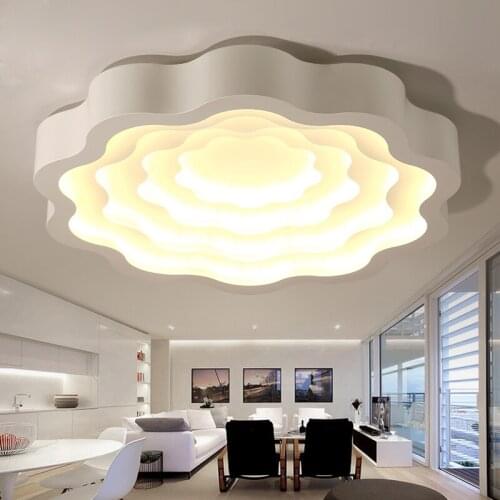 Iron ceiling lamp LED color dimming living room lighting home simple personality bedroom art lighting ceiling lamp lighting led
