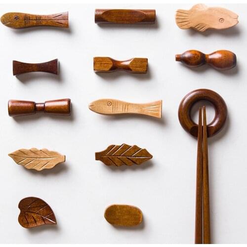 Japanese Eco Cooking Utensils Wooden Chopsticks Holder Phoebe Creative Decorative Chopsticks Pillow Care Chopstick Rest
