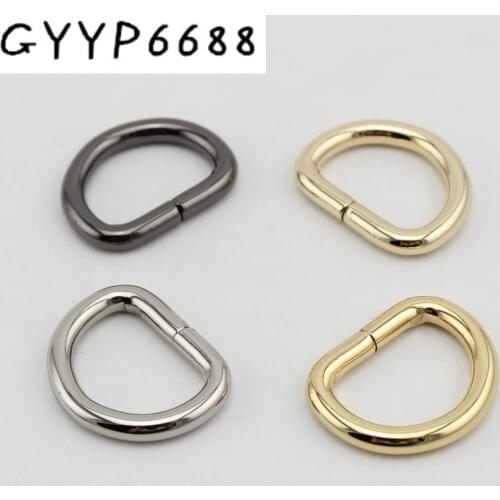 10pcs 5mm line 25*19mm inside inch Opened ring,alloy metal d-ring round Strapping Bags Accessories Belt Connector