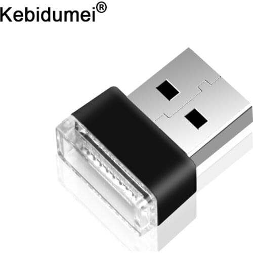 7 Colors Mini USB Light Mini LED Interior Atmosphere Car Lights Decorative USB Lights Emergency Lighting For Car PC USB Gadgets