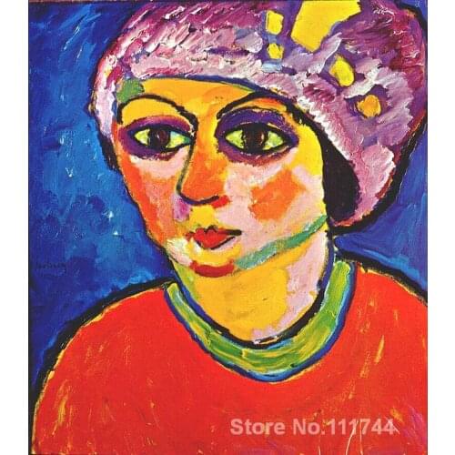 Abstract modern art painting Violet Turban Alexej Von Jawlensky High quality Hand painted