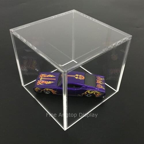 Acrylic 5 Sided Display Cube Jewelry Pedestal Art Sculpture Stand Display Box Column 10" x 10" x 10"