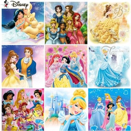Disney Diamond Painting "Cartoon princess" Cross Stitch Custom Photo Diamond Embroidery Square Round Drill Home Decor