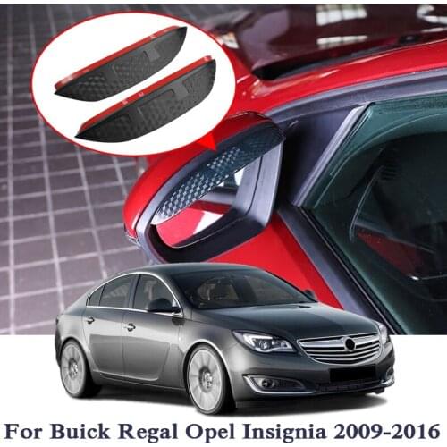 Car Styling 2pcs Car Rearview Mirror Rain Eyebrow Stickers For Buick Regal Opel Mokka X Insignia Carbon Fiber Protector Sticker