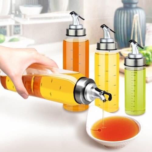 Cooking Seasoning Oil Bottle Sauce Bottle Glass Storage Bottles For Oil And Vinegar Creative Oil Dispenser For Kitchen Accessory