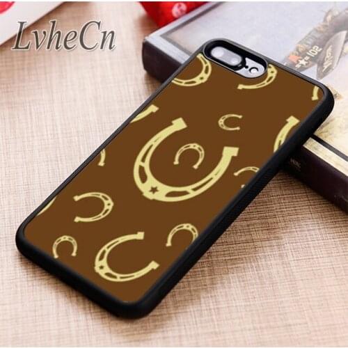 LvheCn Horse Shoes Horseshoe phone Case cover For iPhone 5 6 6s 7 8 plus X XR XS max 11 12 Pro Samsung Galaxy S7 edge S8 S9 S10