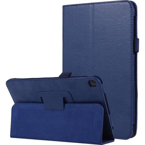 Lychee Pattern Case For Samsung Galaxy Tab A 8.0 2019 SM-T290 SM-T295 T297 8.0 inch Flip Stand PU Leather Cover