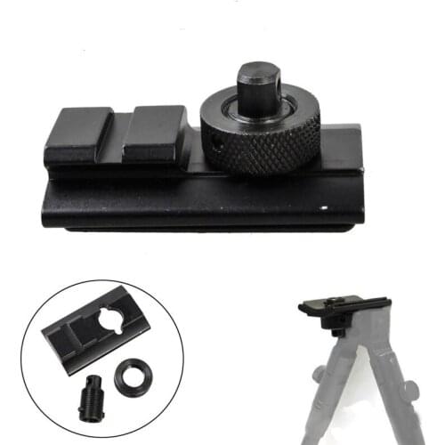 CS Tactical Airsoft Hunting Shooting Bipod Slot Adaptor 20mm Bipod Picatinny Weaver Rail Sling Stud Swivel Slot Adaptor