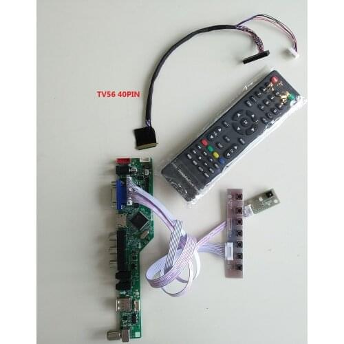 For Controller Board Card N156B6 15.6" TV USB AUDIO LCD LED AV VGA Kit DIY 1366×768 Screen Monitor