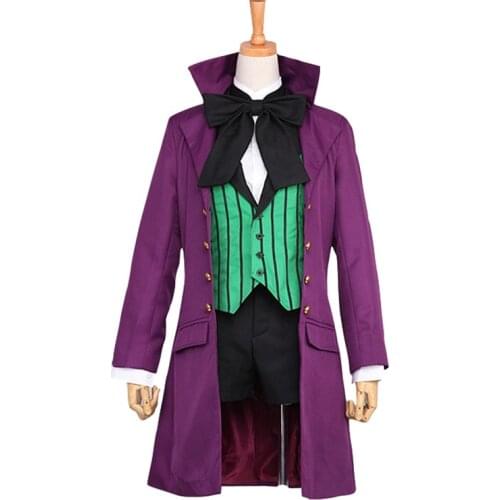 Black Butler Season 2 Earl Alois Trancy Cosplay Party Anime Cosplay Costume Clothes Dress Set Full Set 5/lot