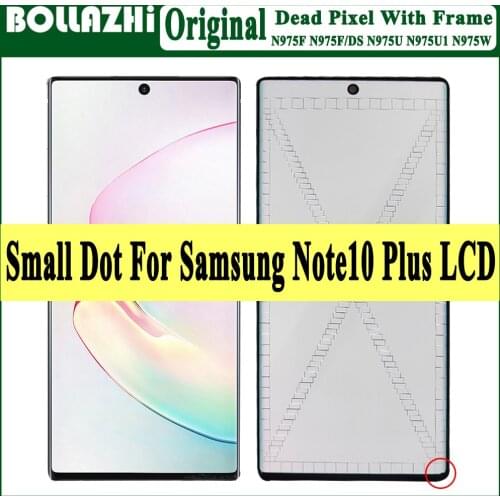 Small Dot Original LCD For Samsung Galaxy Note10 Plus LCD Display With Frame Touch Screen Digitizer For Samsung Note10+ Display