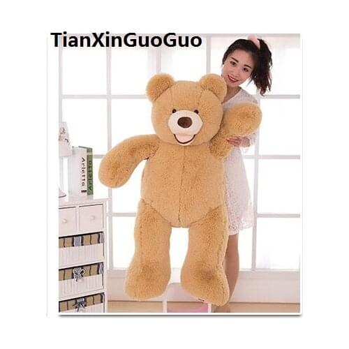 Stuffed toy huge 140cm USA teddy bear plush toy soft doll hugging pillow birthday gift b2746