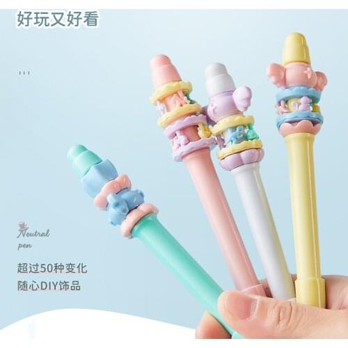 NBX0.38mm Unpack the cool pens for school supplies stationery kawaii cute ballpoint diamond weed gel pen in bulk luxury