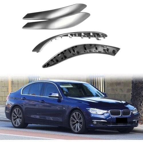 NEW-4Pcs Car Inner Door Handle Trim Pull Grab Panel Handle Replacement For-BMW F30 F31 F34 F35 F36