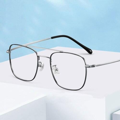 Retro Full Rim Irregular Spectacles Pure Titanium Frame Glasses For Unisex Myopia Eyewear Hot Selling New Arrival