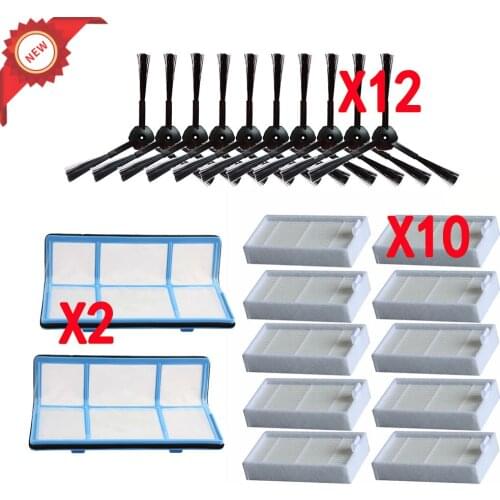 Primary dust Filter side brush Efficient Hepa Filter for ilife v5 v5s V3 V3s v5pro V50 V55 x5 v5s pro robot vacuum cleaner Parts