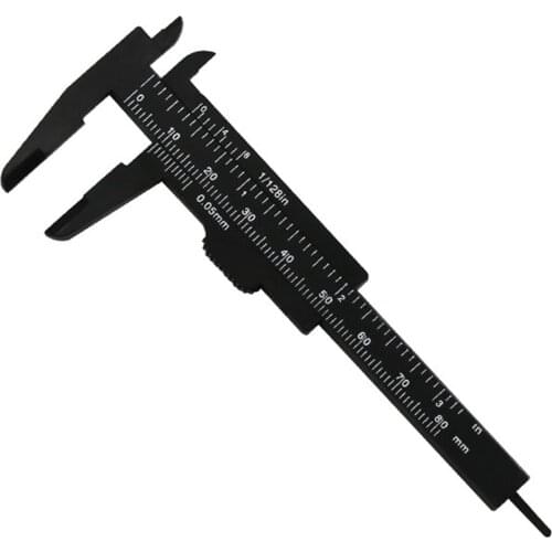 Portable Double Scale 80MM Plastic Eyebrow Measuring Vernier Caliper Caliper Ruler Plastic Permanent Makeup Measurement Tools