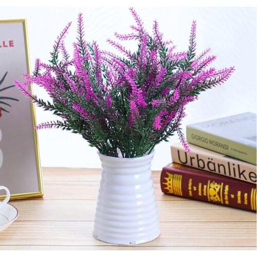 1 Bundle Romantic Provence Wedding Decorative Flower Vase for Home Decor Artificial Flowers Grain Decorative Fake Plants