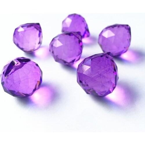 Top Quality 20mm K9 Multi-color Crystal Hanging Window Suncatcher Glass Chandelier Faceted Ball For Christmas Tree Decoration