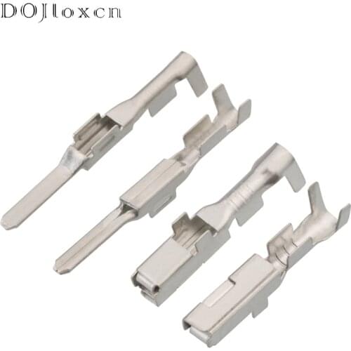 20/50/100/200 Pcs 2.2 MM H62 Brass Tinned Wiring Copper Terminals Automotive Male Female Connector Socket DJ611-2.2A/7114-4021