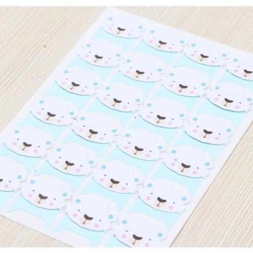 24 Pcs/lot Diy Cartoon Cute Colored Animals Corner Paper Stickers For Photo Album Scrapbooking Handwork Frame Albums Decoration