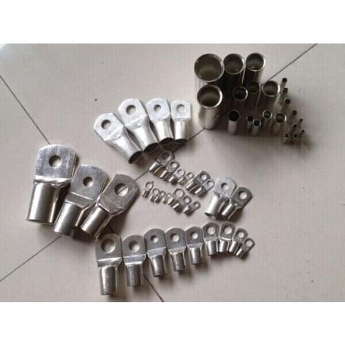 50pcs SC2.5-5 Gauge Cable Lugs Ring Terminals Battery Wire Connectors Pure Copper Tinned