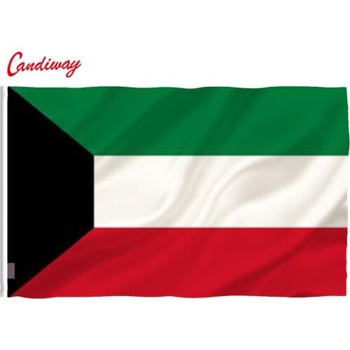 90 x 150cm Kuwait national flag flag polyester outdoor interior decoration NN086