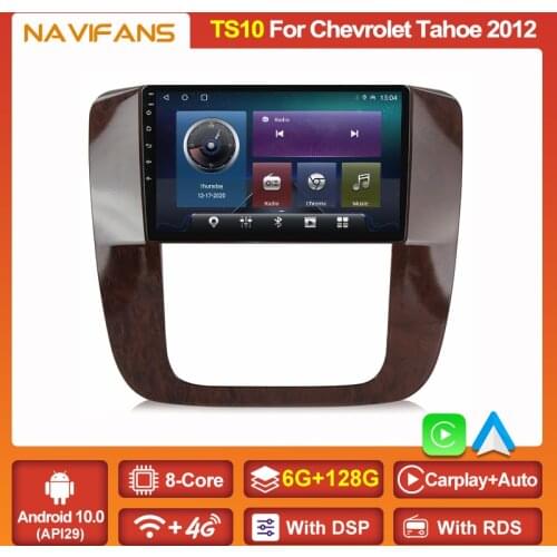 2DIN Android 11 IPS DSP Car Radio For Chevrolet Tahoe Suburban 2008-2012 GMC Yukon Multimedia Player Audio RDS FM GPS Navigation