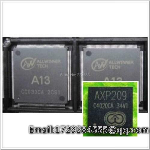 Free shipping 2pair/lot A13 QFP + AXP209 a set=2pcs/pair