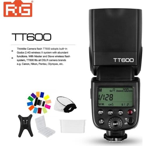 Godox TT600 TT600S 2.4G Wireless GN60 Master/Slave Flash Speedlite for Canon Nikon Sony Fuji Olympus Camera