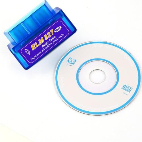 Hot Car Styling Mini ELM327 OBD2 II Wireless Bluetooth Automobiles Diagnostic Interface Scanner Tool Blue Portable