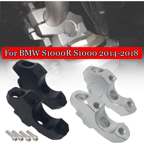 Motorcycle 28mm Handle Bar Clamp Raised Extend Handlebar Mount Riser For BMW S1000R S1000 R 2014 2015 2016 2017 2018