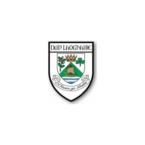 Sticker Car Motorbike Adhesive Souvenir Coat of Arms Vinyl Dun Laoghaire Stickers for Laptops, Office Supplies, Motorcycles, Car