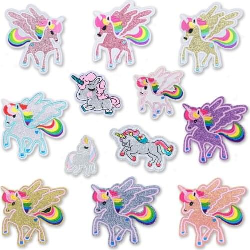 Cartoon Embroidered Animal Unicorn Patch Embroidered Cloth Stickers Clothing Accessories Decoration