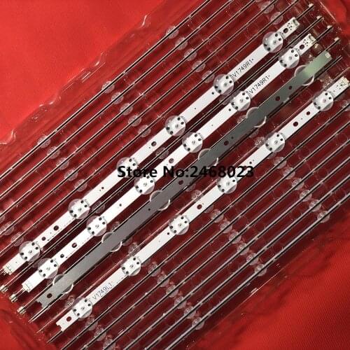 Novo Kit 4 PCS tira CONDUZIDA Para LG 49UV340C 49UJ6565 49UJ670V V17 49 R1 L1 ART3 2862 2863 6916L-2862A 6916L-2863A