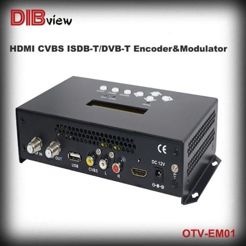 OTV-EM01 Video HDMI CVBS to RF ISDBTb DVBTb Encoder modulator for home entertainment, Digital Signage hotels, shops, restaurants