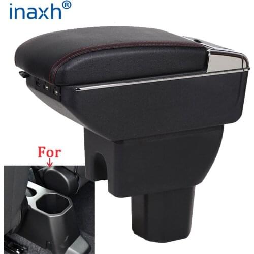 For Suzuki IGNIS Armrest Retrofit parts Interior Storage box 3USB LED Simple installation Car Armrest box