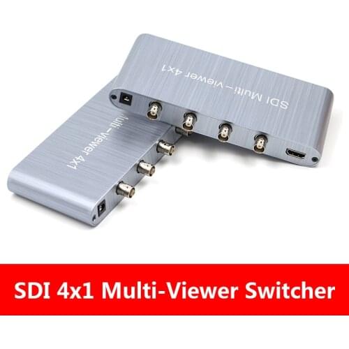 SDI 4X1 HDMI Multi-viewer HDMI Quad Screen Real Time Multiviewer with HDMI seamless Switcher 1080p HD IR SDI Switch