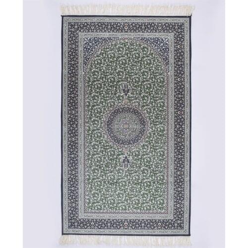 Silk Quality Sultan Model Prayer Mat Green
