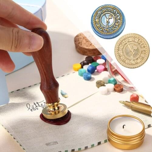 Diary Stamp Head Round Antique Wax Seal Stamp Replace Copper Head Vintage Envelope Tools Vintage Clock Sealing Wax Envelope