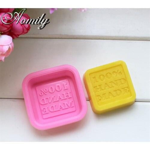 Aomily DIY Soap Mould Silicone Molds Cake Chocolate Mousse Jelly Candy Fondant Bakeware Mold DIY Pastry Ice Block Baking Tool
