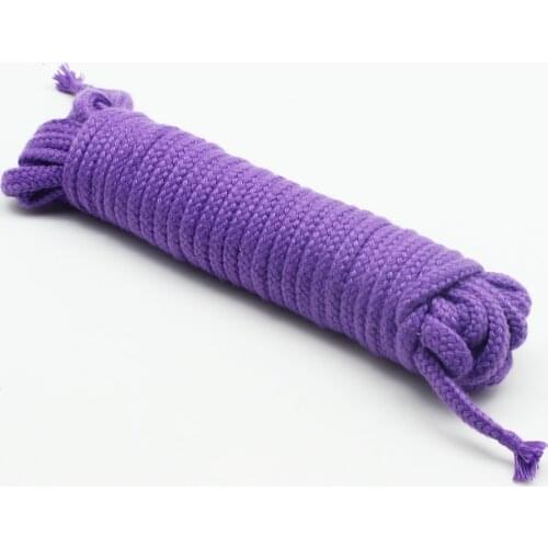 Smspade 10m long bondage cotton rope,adult sex restraint rope,soft Shibari cotton rope,0.8cm thick fasten rope for couples