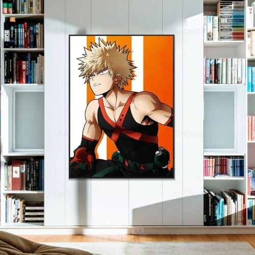 Bakugou Artwork Canvas Painting Art Print Poster Picture Wall Modern Minimalist Bedroom Living Room Decoration