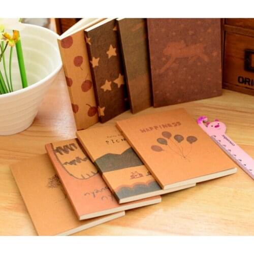 8 Styles Planner Travelers Notebook School Stationery Vintage Pastel Drawing Pastels Pockets Notedpad Diary Pocket Book