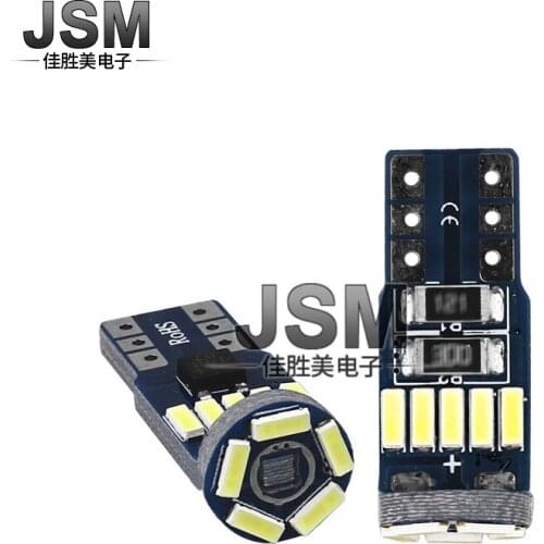 Automobile Led T10 / W5w 4014 15smd Width Lamp Small Lamp Instrument Lamp Door Side Lamp Reading Lamp Led Lights for Car