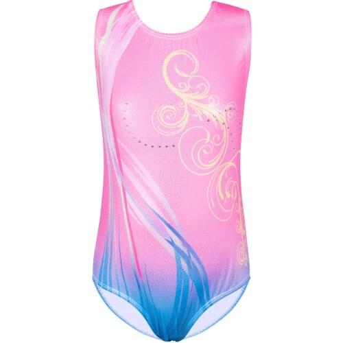 BAOHULU Girls Gymnastics Leotard for Teens Pink Ballet Leotards for Girls 3-12 Years Kids Ballet Costume Gymnastics Clothes