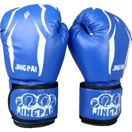 GINGPAI 10OZ Kids Adult Boxing Gloves Kick Sandbags Sanda MMA Free Fight Men Sports Training Equipment Breathable Sports Mittens
