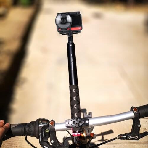 Motorcycle Camera Monopod Holder Handlebar Mount Bracket for GoPro MAX & Insta360 One R bicycle Invisible Selfie Stick Accessory