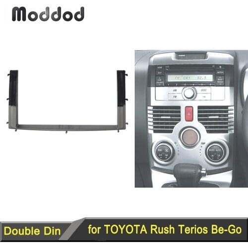 Double Din Fascia for Toyota Rush DAIHATSU Be-Go PERODUA Nautica Radio DVD Stereo Panel Dash Mount Install Trim Kit Refit Frame